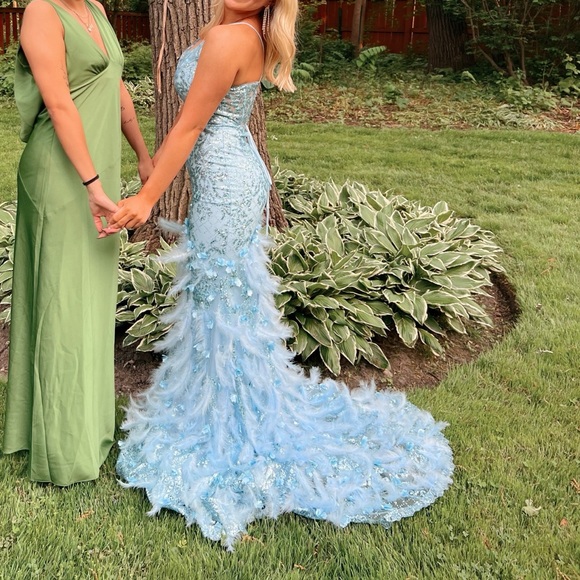 icy blue prom dress - Picture 1 of 6